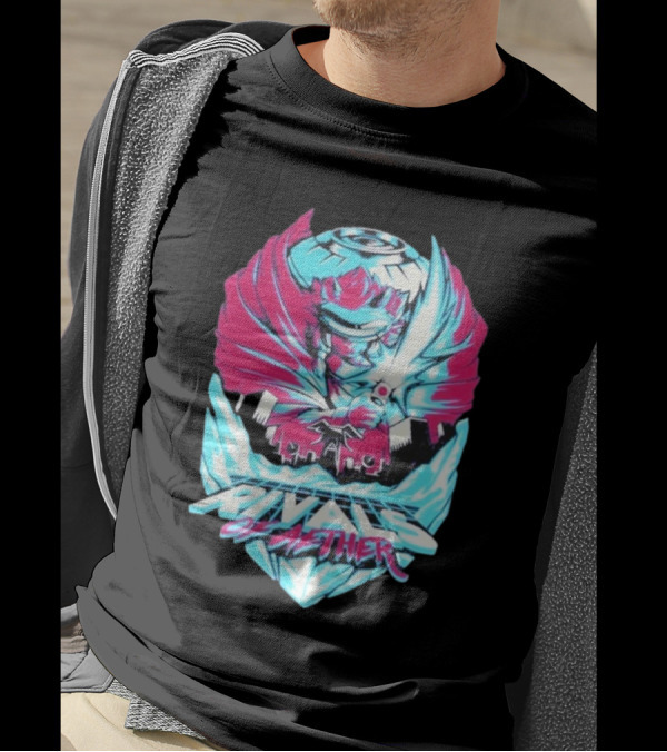 Rivals Of Aether 2 Clarien Vibrant Neon Wings T-Shirt