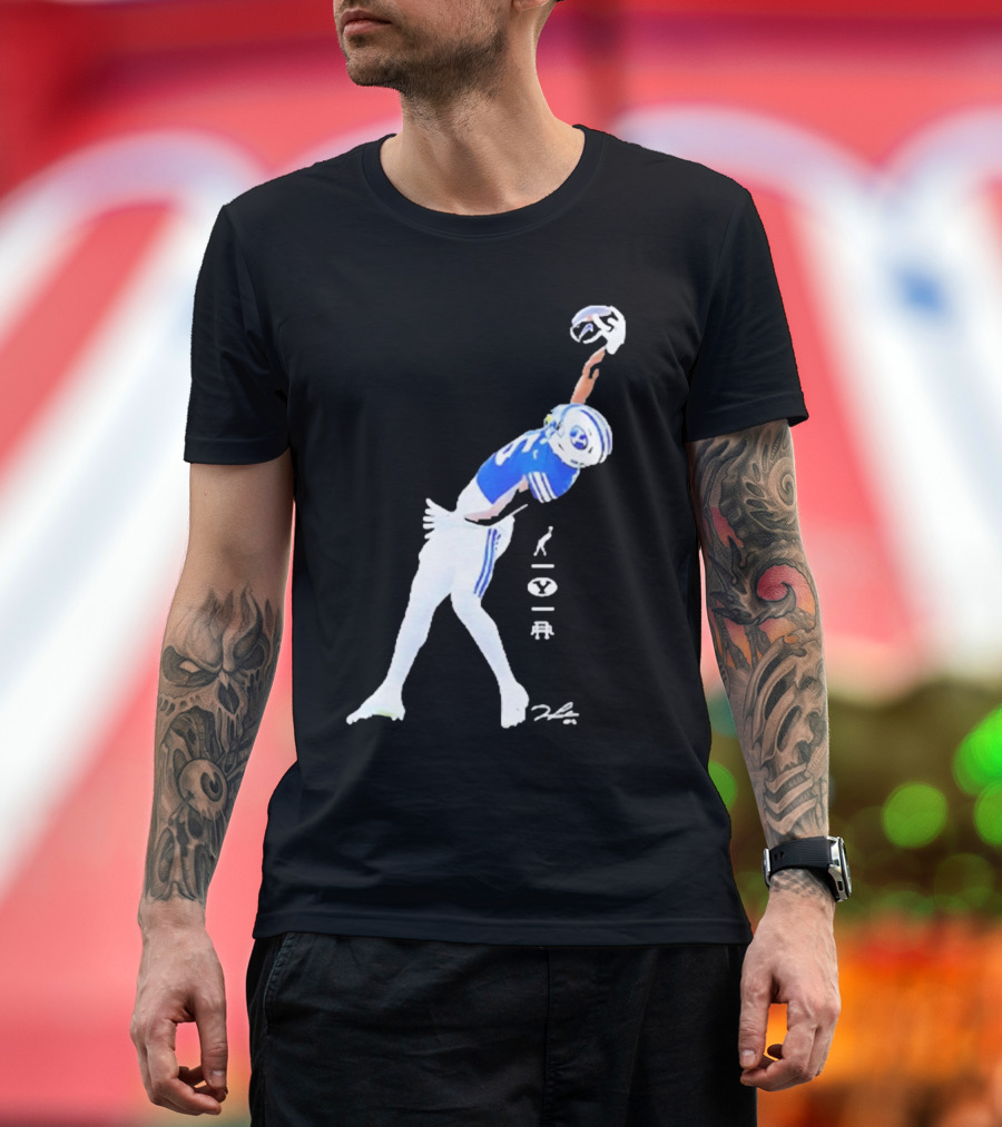 Darius Lassiter BYU Cougars Football Leaping Catch Highlight T-Shirt