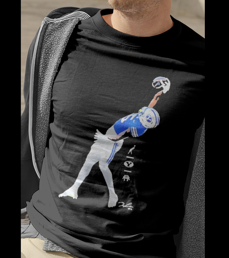 Darius Lassiter BYU Cougars Football Leaping Catch Highlight T-Shirt