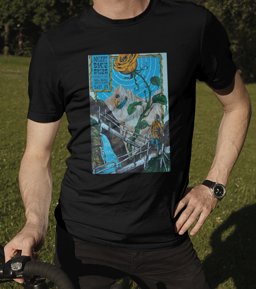 Johnny Blue Skies Sturgill Simpson Spiraling Rose Mountain Adventure Cary NC October 22 T-Shirt