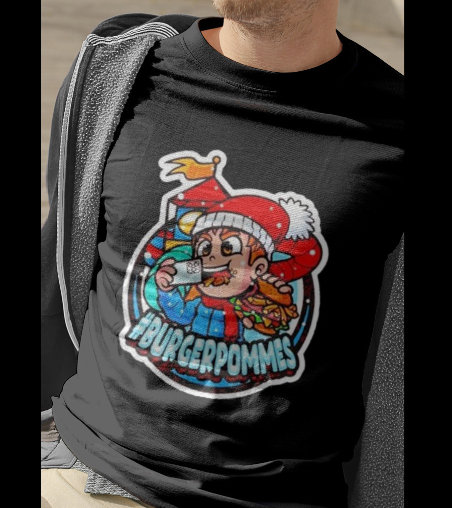 Burgerpommes Lukasbs Christmas T-Shirt
