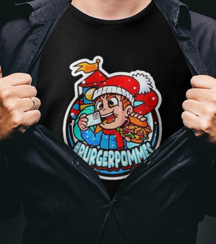 Burgerpommes Lukasbs Christmas T-Shirt