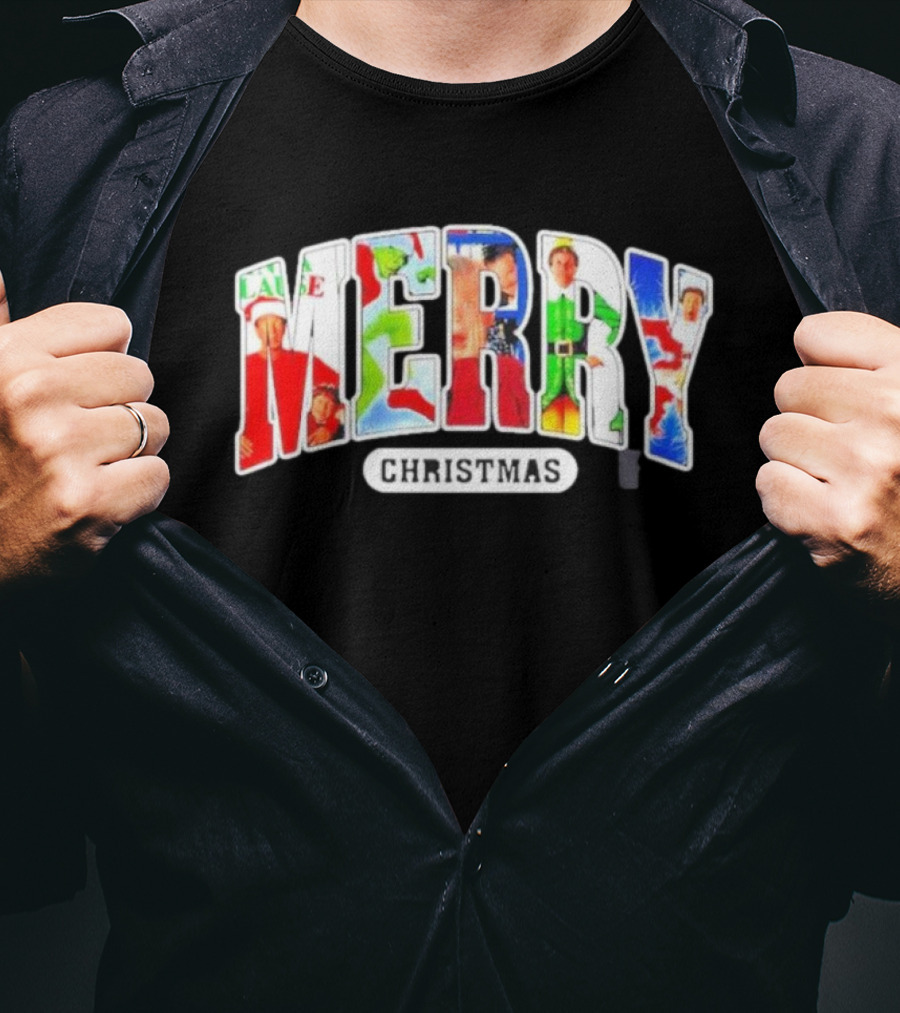 Merry Christmas Home Alone Grinch 90s Movies T-Shirt