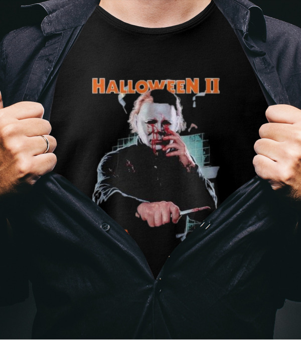 Gutter Garbs Halloween II Michael Myers Gets Bloody T-Shirt