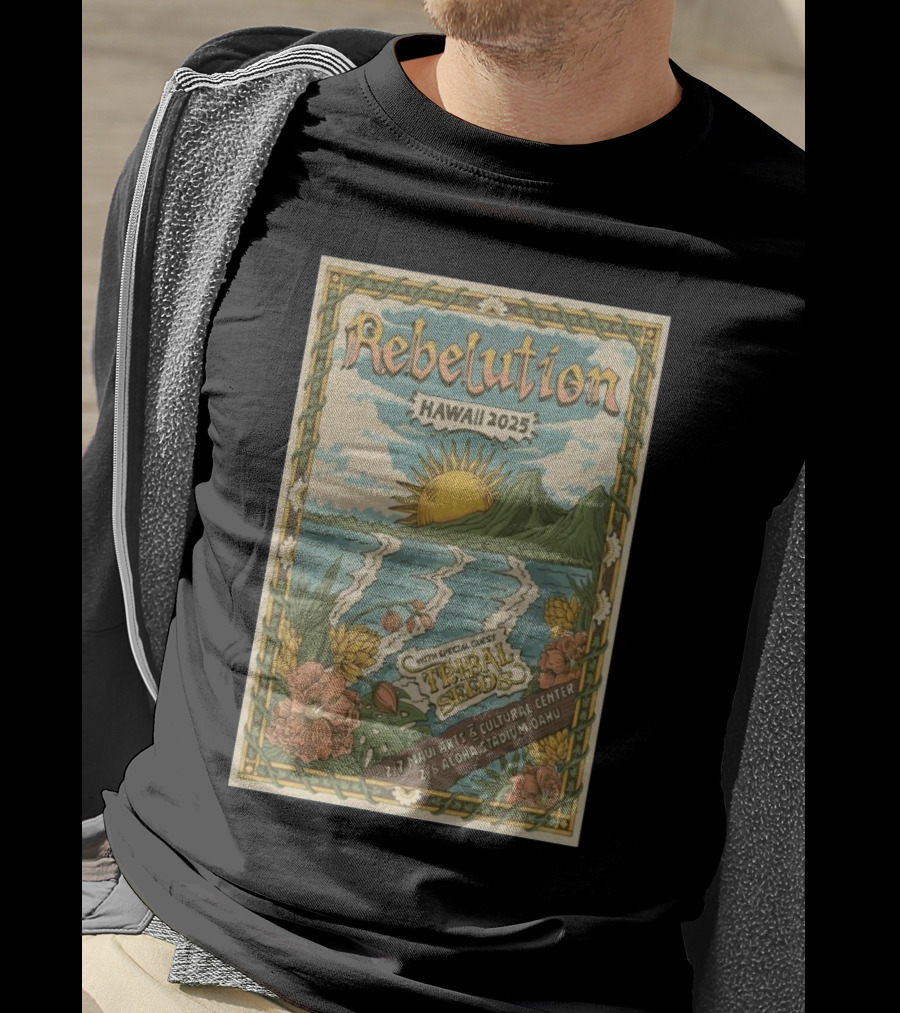 Rebelution Hawaii 2025 With Special Guest Tribal Seeds Maui Arts Cultural Center Aloha Stadium T-Shirt