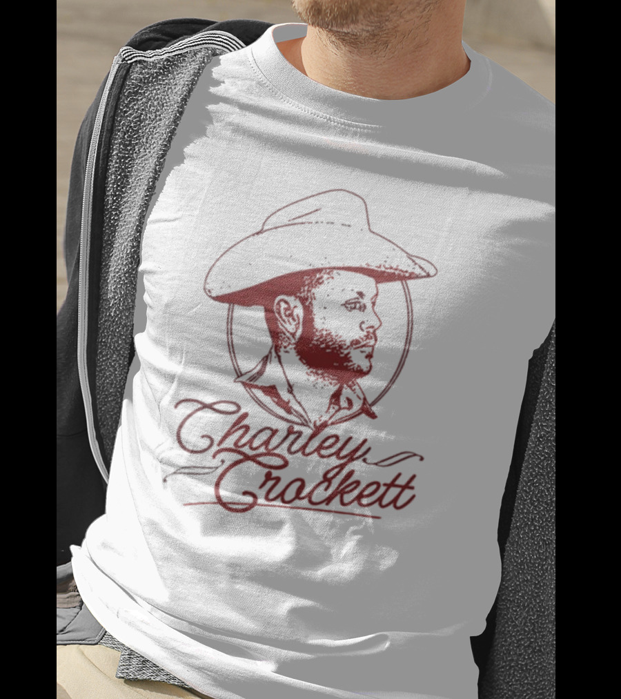Charley Crockett Western Cowboy Hat Profile T-Shirt