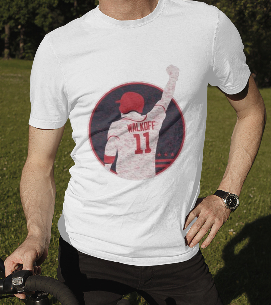 Mr Walkoff 11 Baseball Red Circle T-Shirt