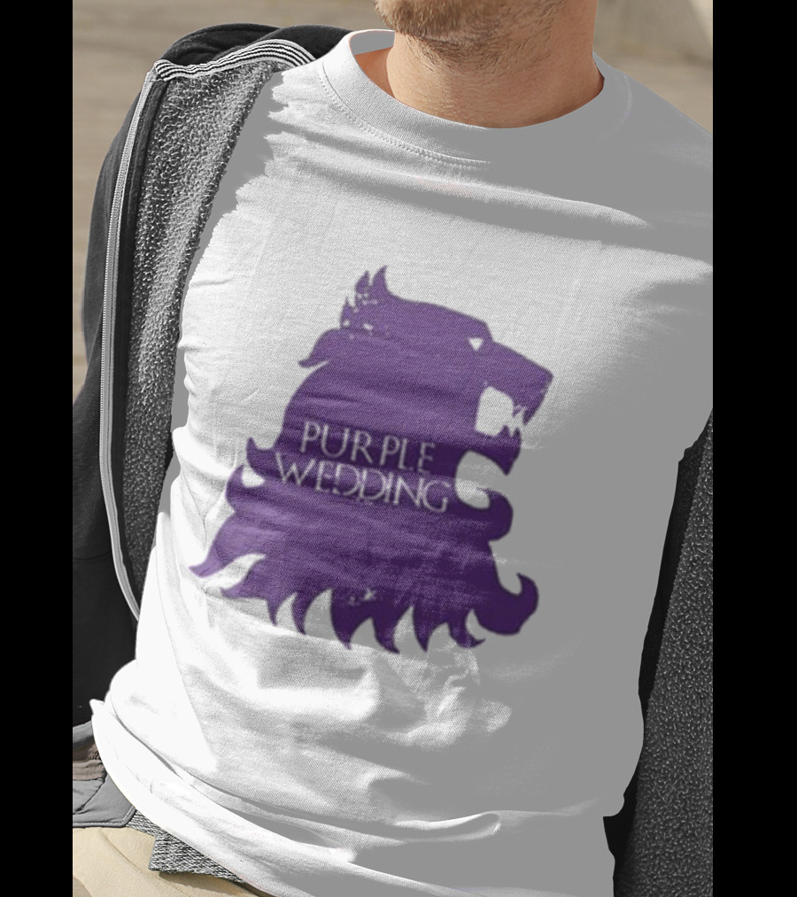 Purple Wedding Lannister Lion Crest T-Shirt