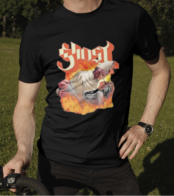 Ghost Nihil Embracing Flames T-Shirt