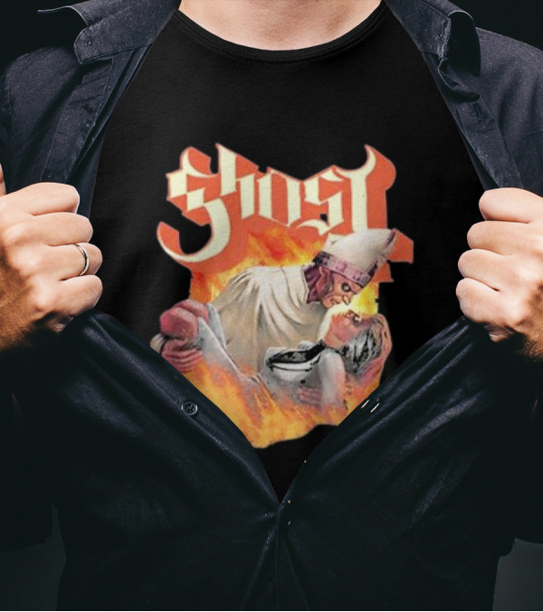 Ghost Nihil Embracing Flames T-Shirt