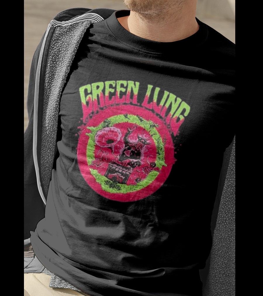Green Lung Psychedelic Goatwizard DJ Visions T-Shirt