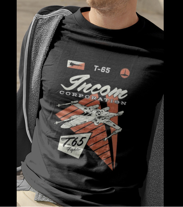 Incom Corporation T-65 Fighter Starship Graphic Retro T-Shirt