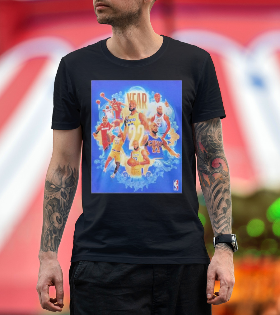 Year 22 Lebron James NBA Legacy Cavs Lakers Miami Icons T-Shirt