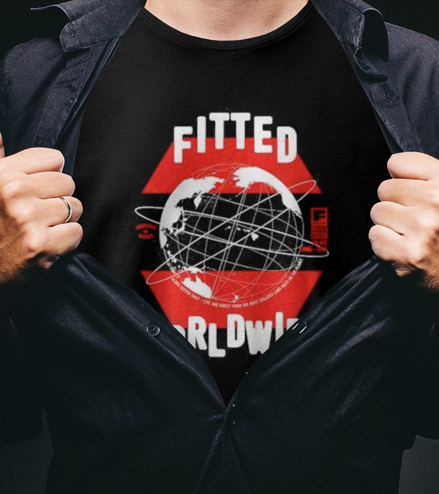 Live And Direct Fitted Worldwide Global Network T-Shirt