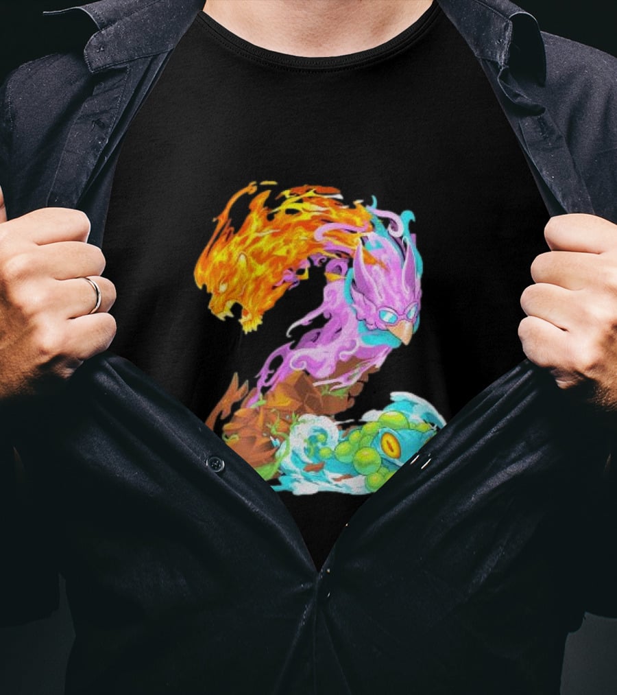 Rivals Of Aether 2 Elemental Creatures Number T-Shirt