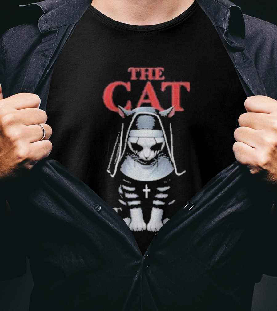 The Cat Nun With Cross T-Shirt