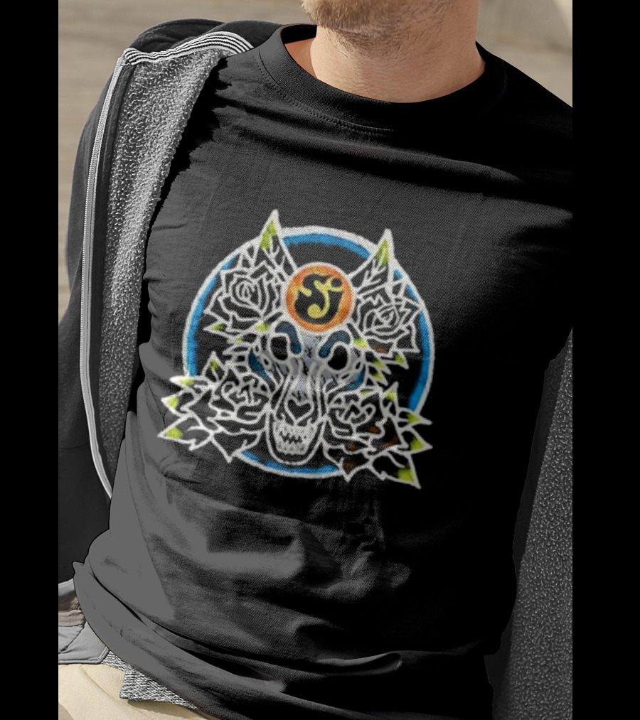 The String Cheese Incident Suwannee Wolf Symmetrical Floral T-Shirt