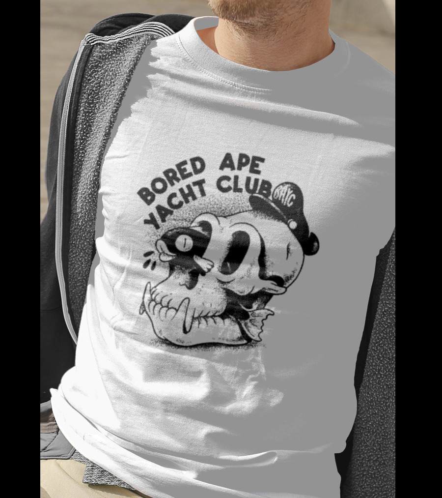 Bored Ape Yacht Club Bayc Skull Cartoon Fish Hat T-Shirt
