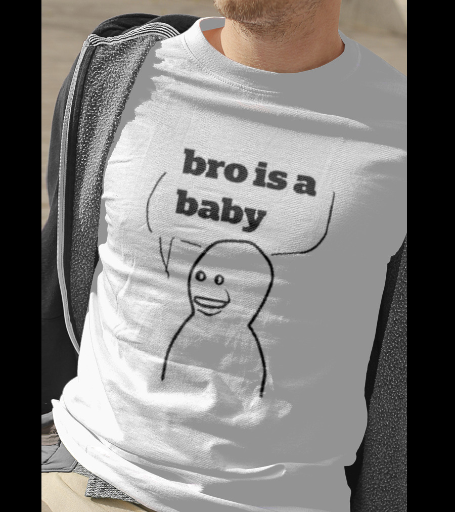 Bro Is A Baby Meme Comic Style Speech Bubble T-Shirt