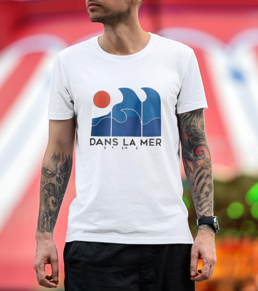 Dans La Mer Waves and Sun T-Shirt