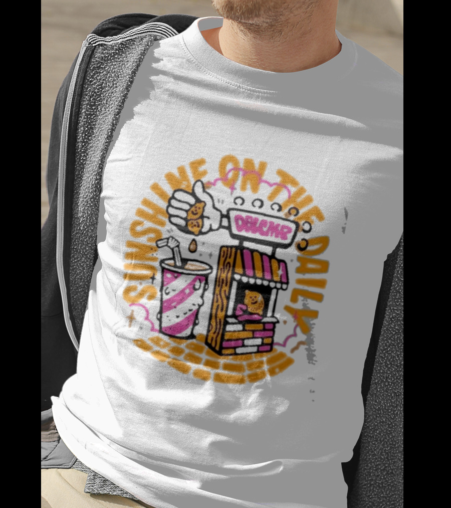 Doublecamp Daydream Sunshine On The Daily Dumplings Drink Stand T-Shirt