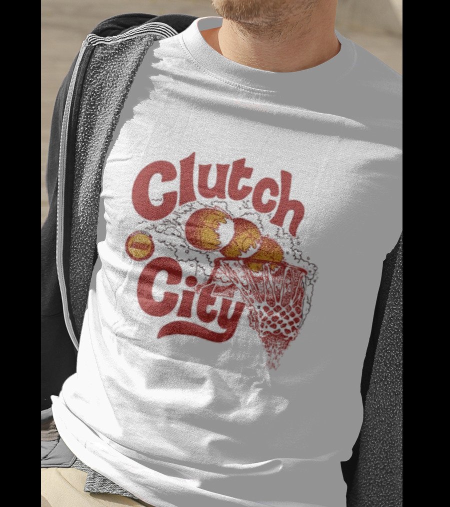 Houston Rockets Clutch City Nostalgia Burst Basketball Net T-Shirt