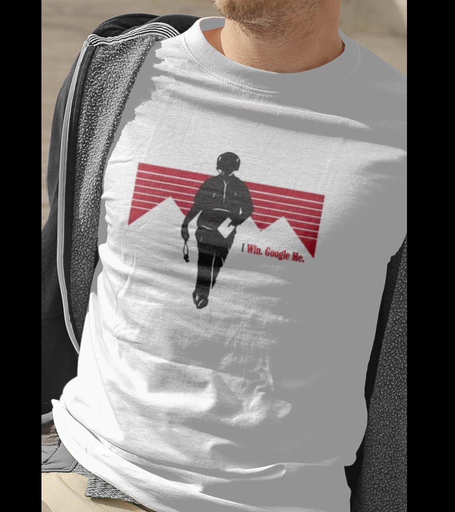 I Win Google Me Barstool Stool Scenes Dave Portnoy Walk Red Lines T-Shirt