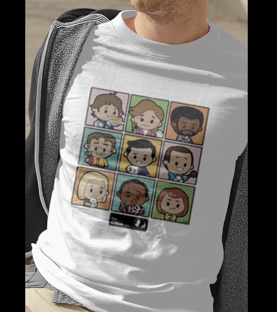 The Office Characters Cartoon Grid Toddler T-Shirt