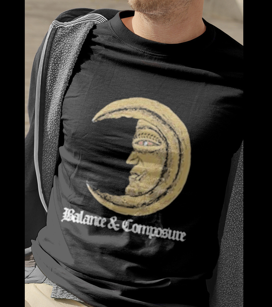 Balance And Composure Moon Face T-Shirt