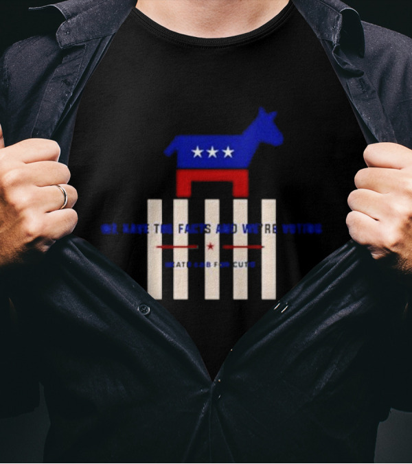 Death Cab For Cutie We Have The Facts And We’re Voting Democratic Party Donkey Stars T-Shirt