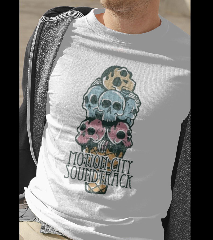 Motion City Soundtrack Ice Cream Skull Tower T-Shirt