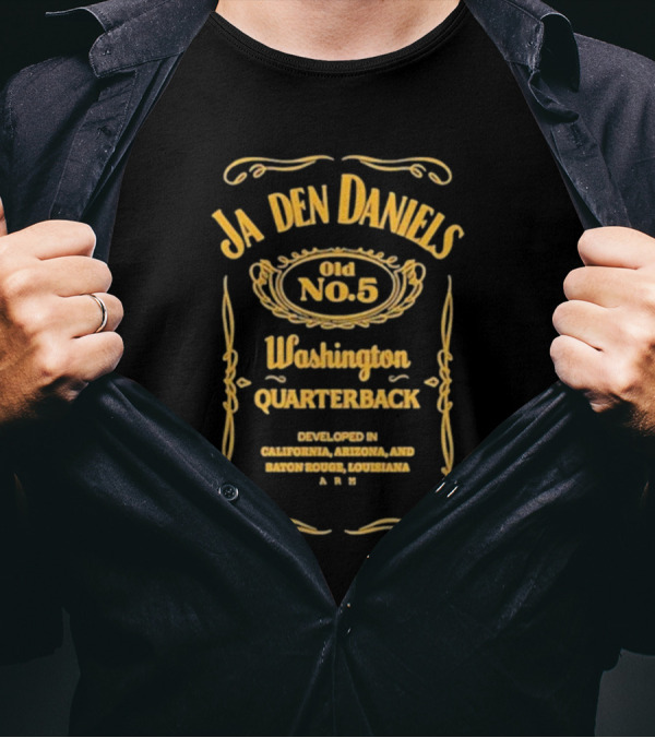 Ja Den Daniels Old No.5 Washington Quarterback Developed In California Arizona And Baton Rouge Louisiana ARM T-Shirt