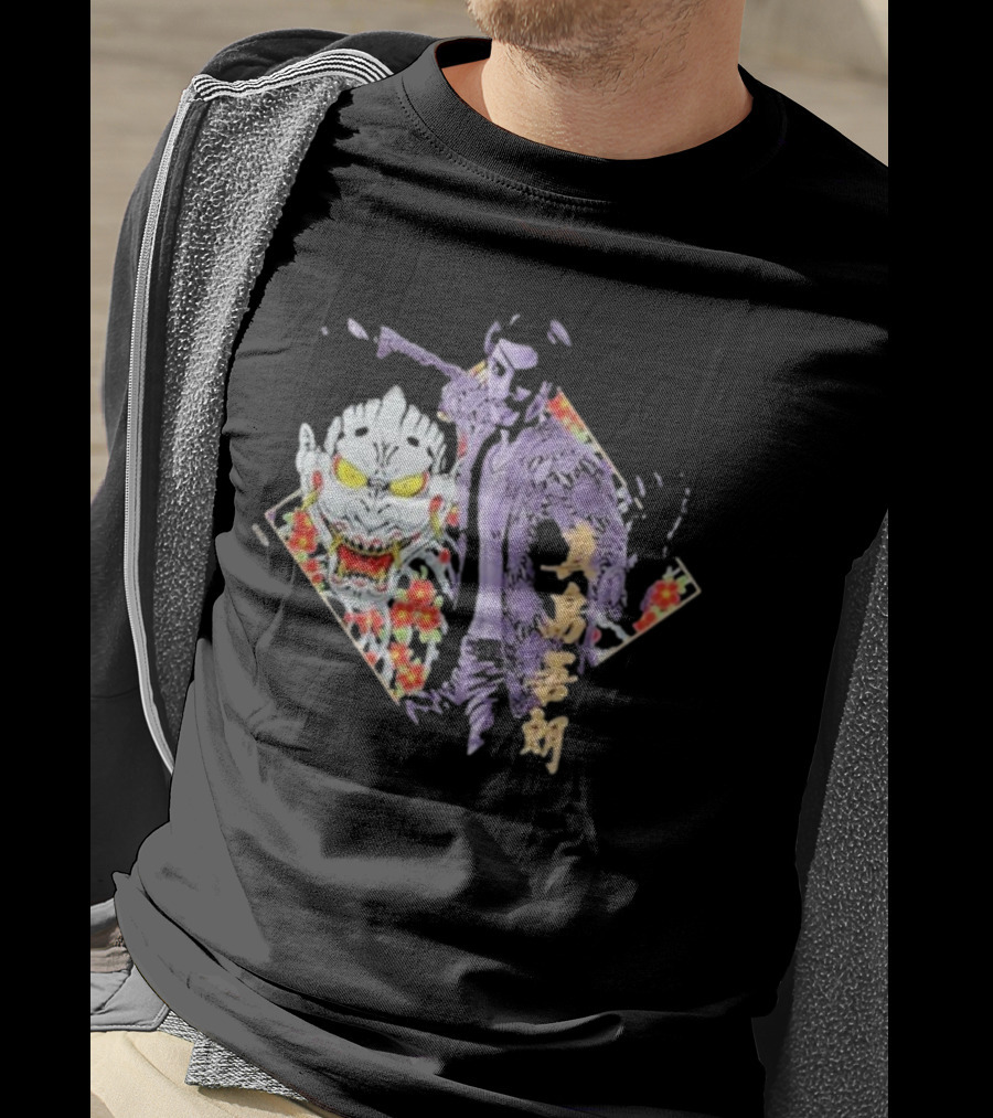 Like A Dragon Yakuza Goro Majima Oni Floral T-Shirt