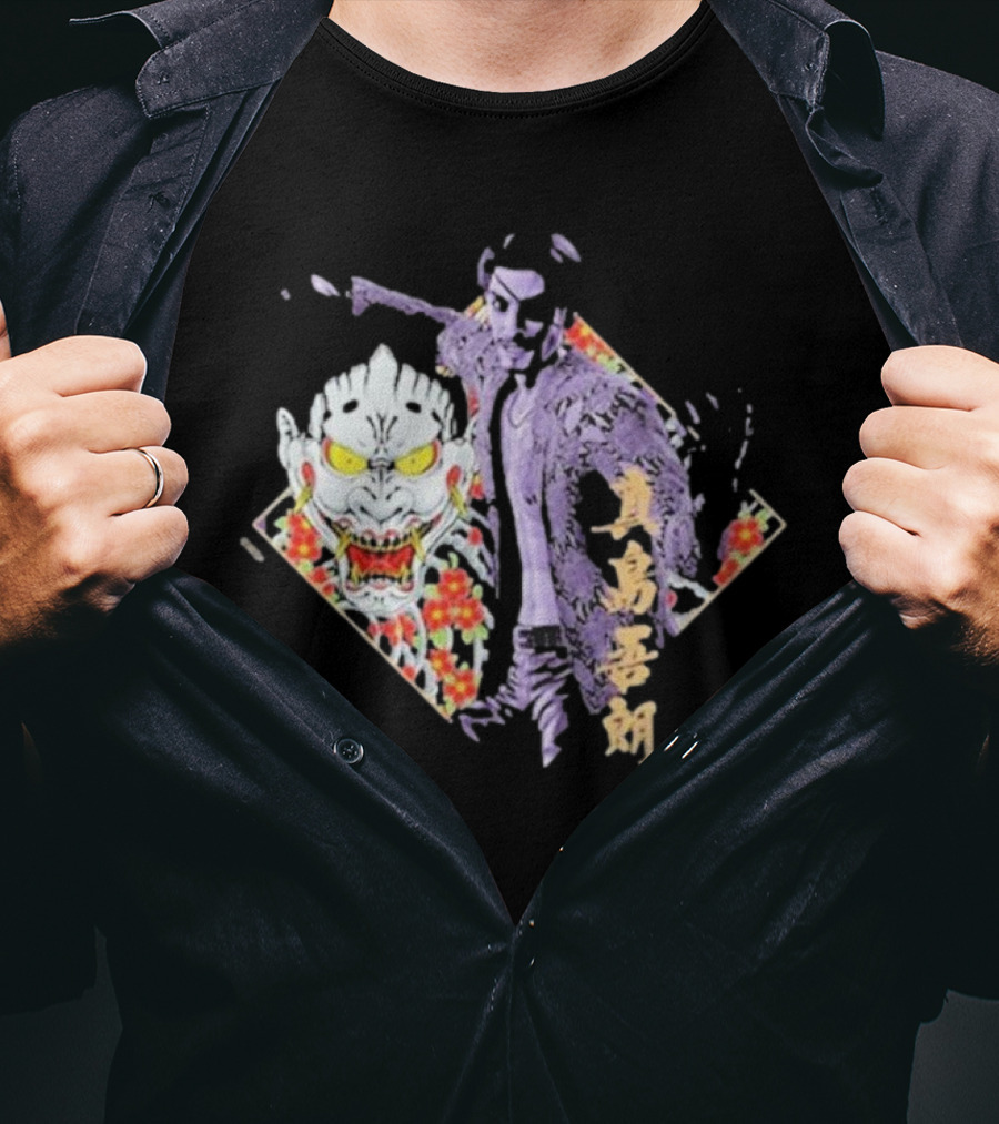 Like A Dragon Yakuza Goro Majima Oni Floral T-Shirt