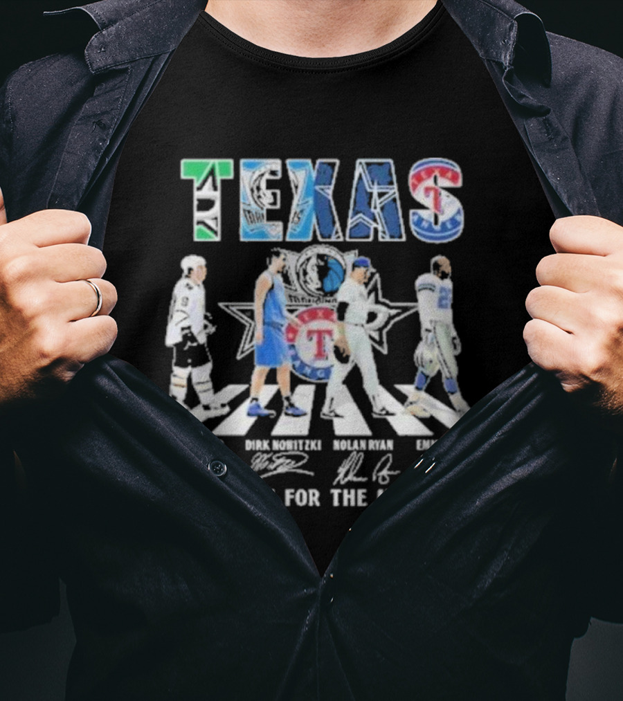 Dallas Stars Mavericks Cowboys Rangers Texas Thank You For The Memories T-Shirt