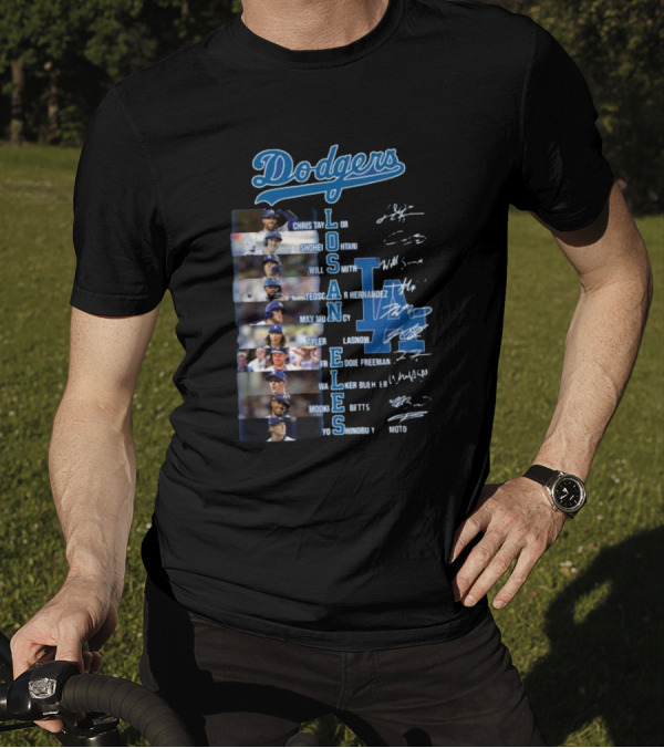 Dodgers Chris Taylor Shohei Ohtani Will Smith Los Angeles Freddie Freeman Mookie Betts Signatures T-Shirt