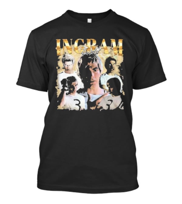 Todd Ingram Retro Collage With Gold Text And Number Three T-Shirt
