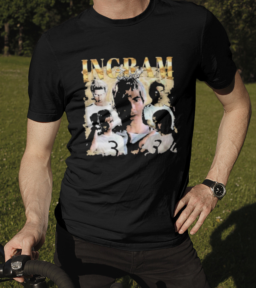 Todd Ingram Retro Collage With Gold Text And Number Three T-Shirt