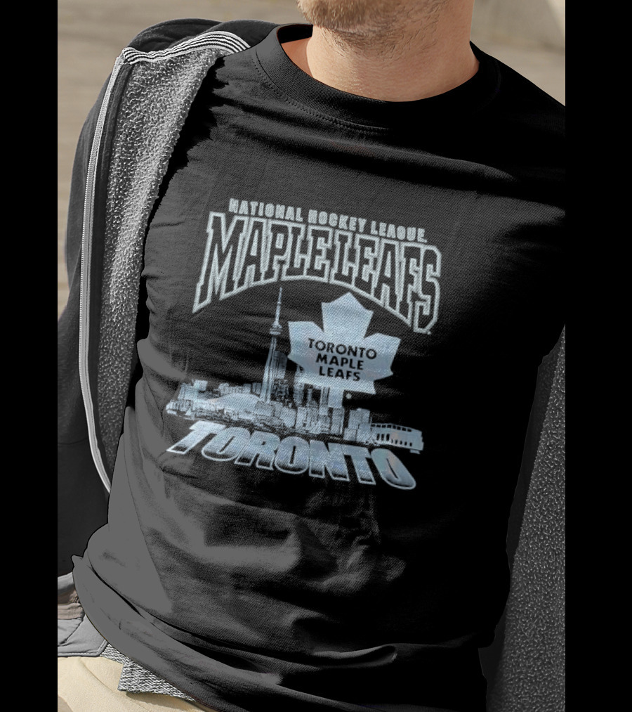 National Hockey League Toronto Maple Leafs Skyline Toronto T-Shirt