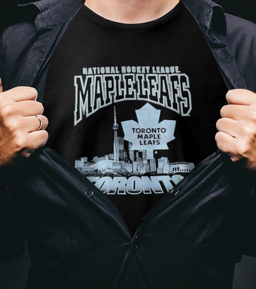 National Hockey League Toronto Maple Leafs Skyline Toronto T-Shirt
