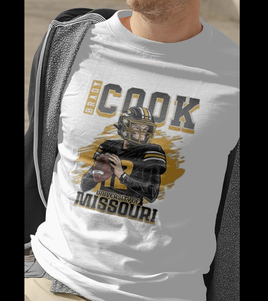 Brady Cook University Of Missouri Football Player T-Shirt