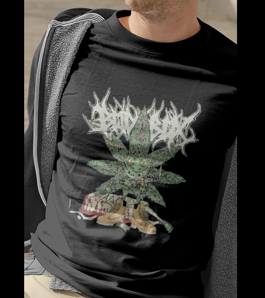 Bodybox Smoke Bars Graffiti Leaf Character Urban Boots T-Shirt