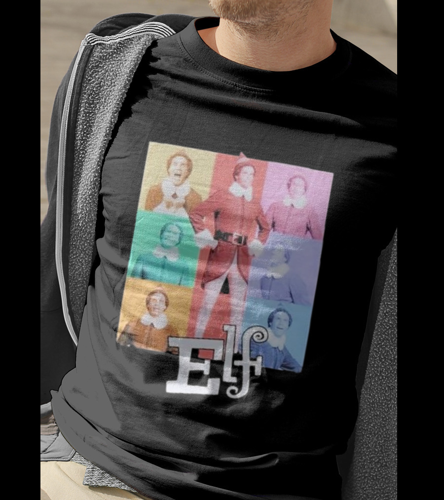 Elf Colorful Pop Art Collage T-Shirt