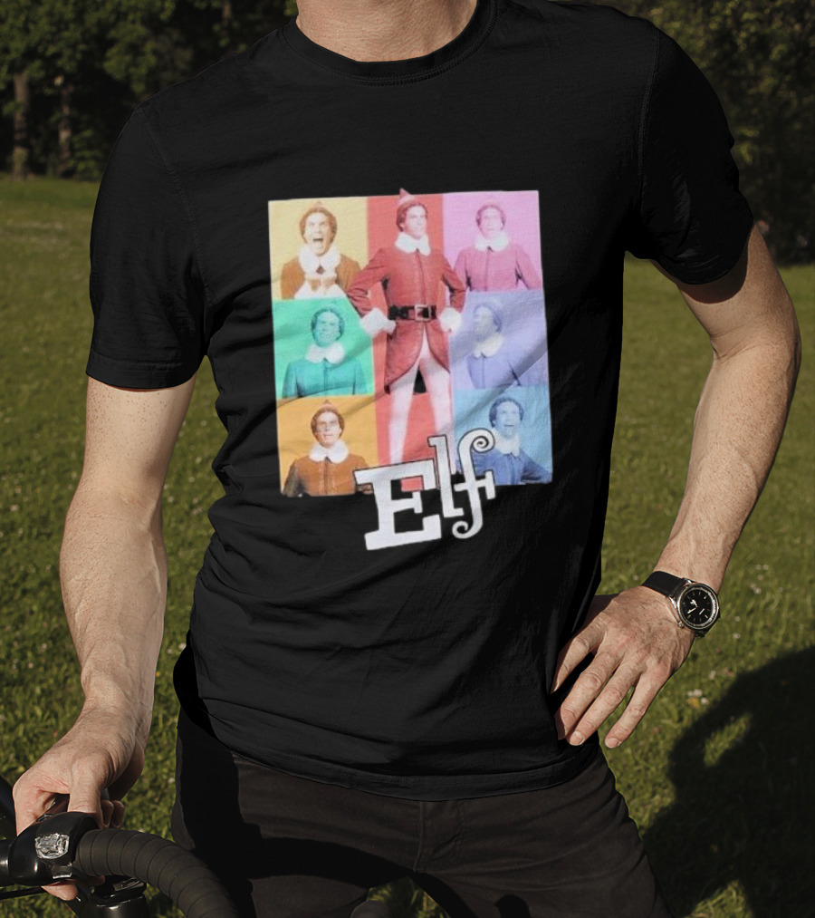 Elf Colorful Pop Art Collage T-Shirt