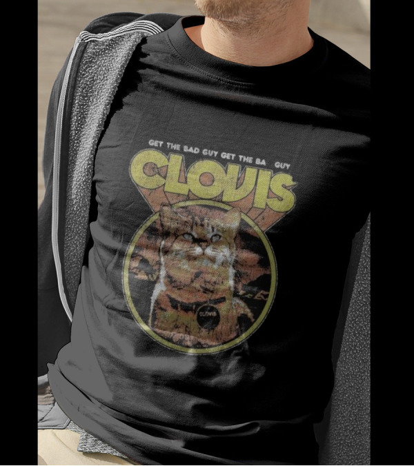 Get The Bad Guy Clovis The Attack Cat Retro T-Shirt
