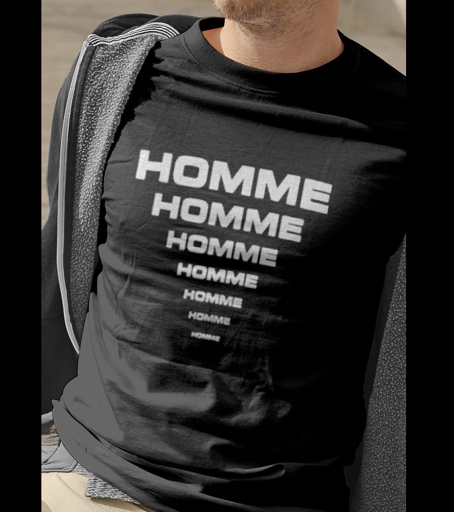 Homme Homme Homme Homme Homme Homme Homme Skim Milk X Homme Vt Black T-Shirt