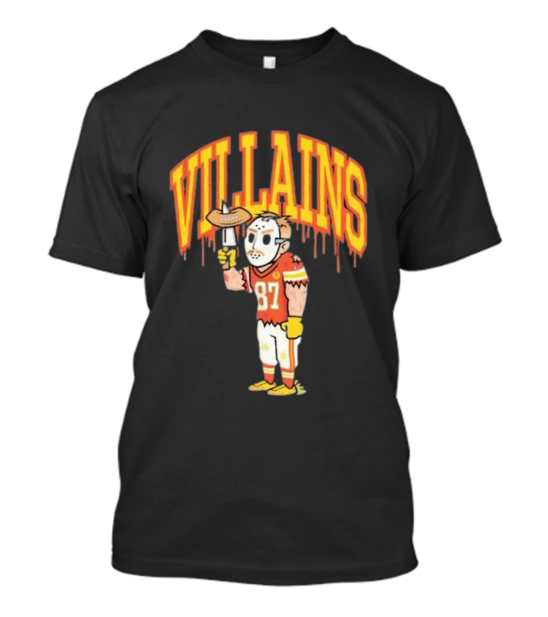 Villains 87 Sewkc X Made Mobb Football Masked Character T-Shirt