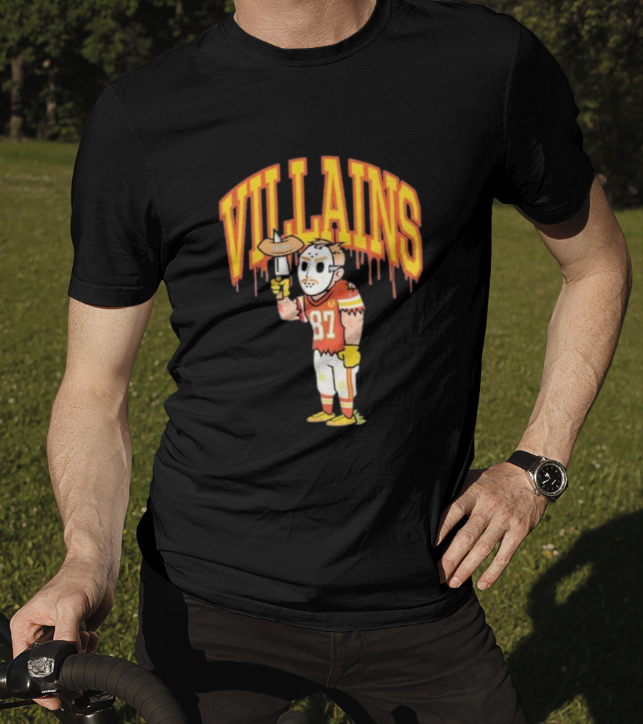 Villains 87 Sewkc X Made Mobb Football Masked Character T-Shirt