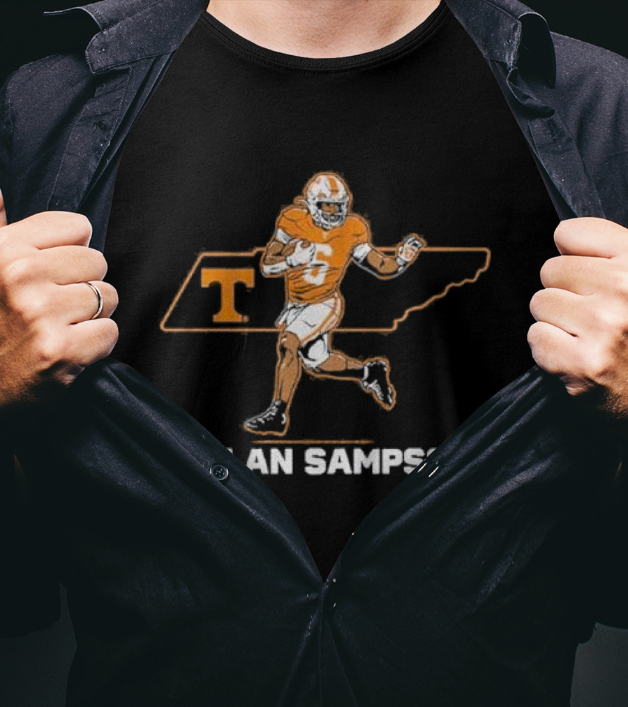 Dylan Sampson Tennessee Football State Star T-Shirt