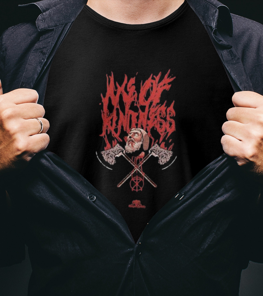 To The Grave Director’s Cuts Axe Of Kindness Crossed Axes Skull T-Shirt